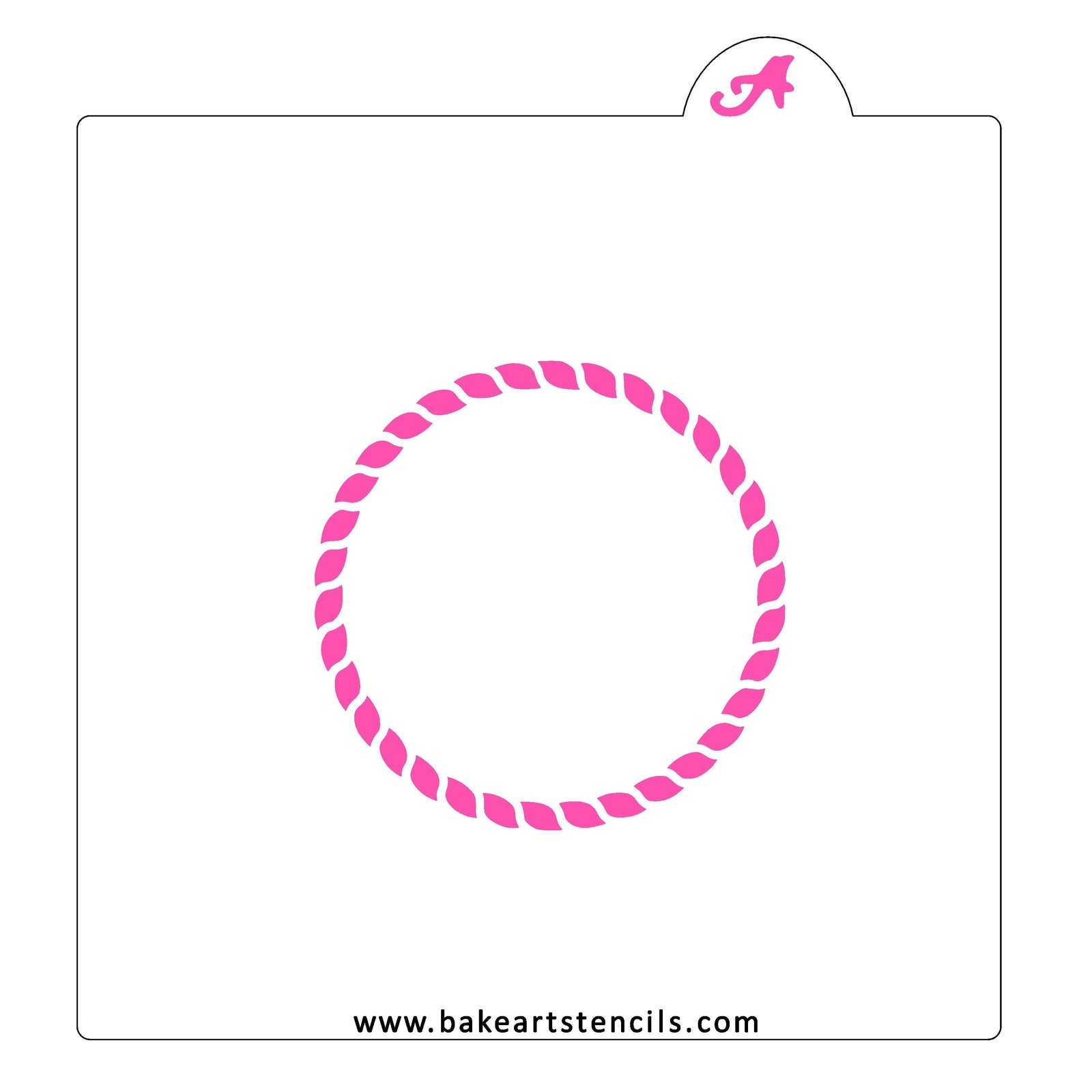 Nautical Rope Border Cookie Stencil bakeartstencil