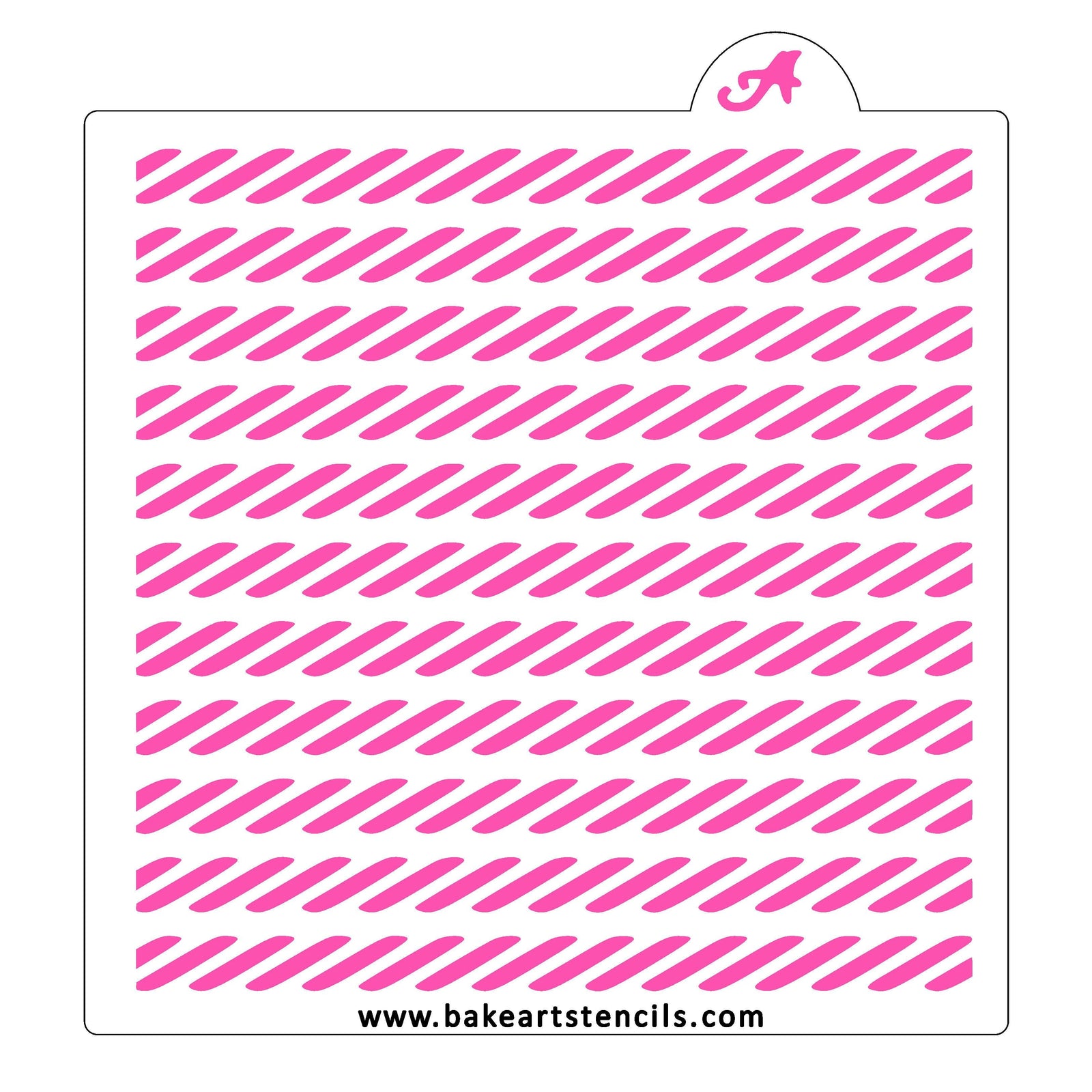 Nautical Rope Thin Pattern Stencil bakeartstencil