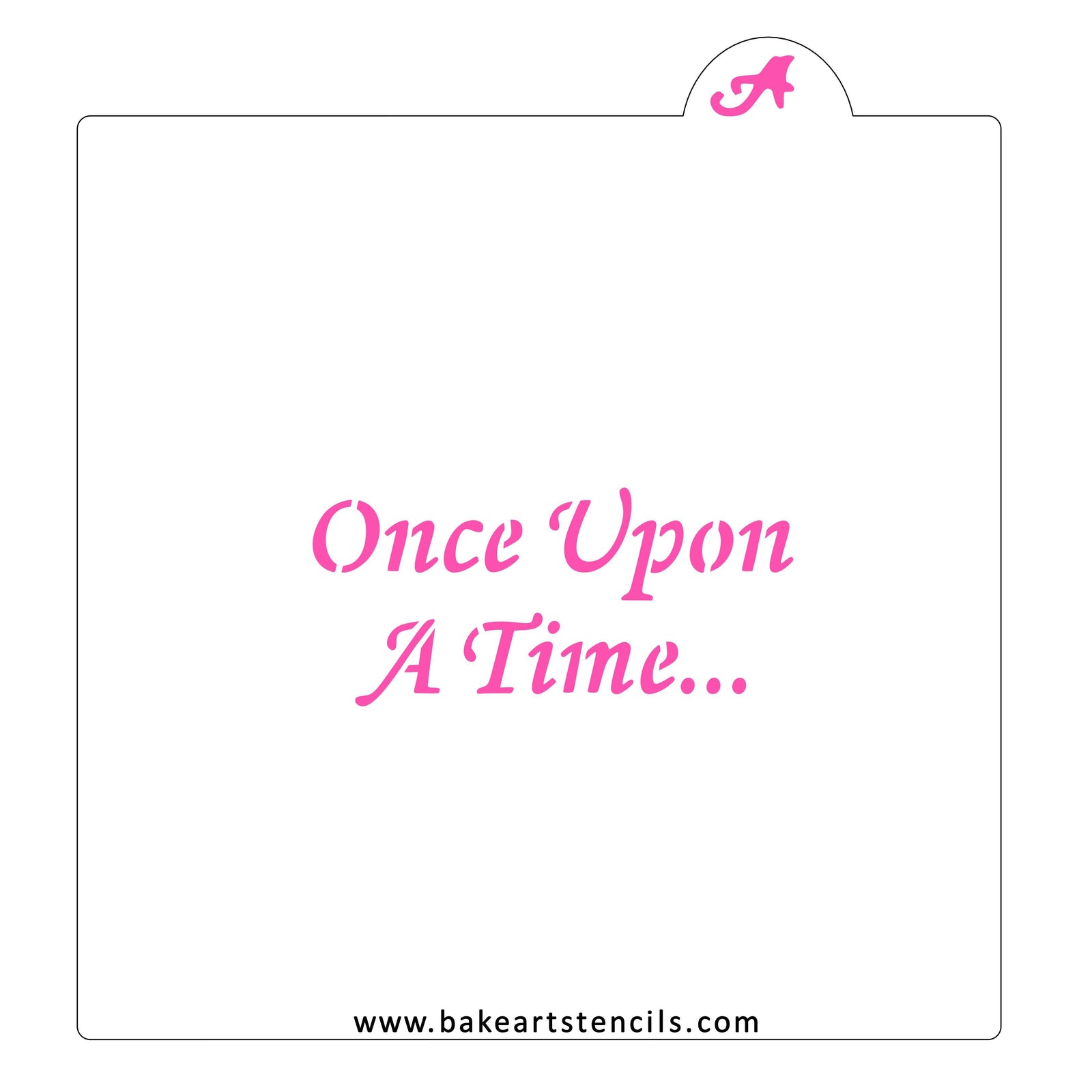 Once Upon A Time Cookie Stencil bakeartstencil