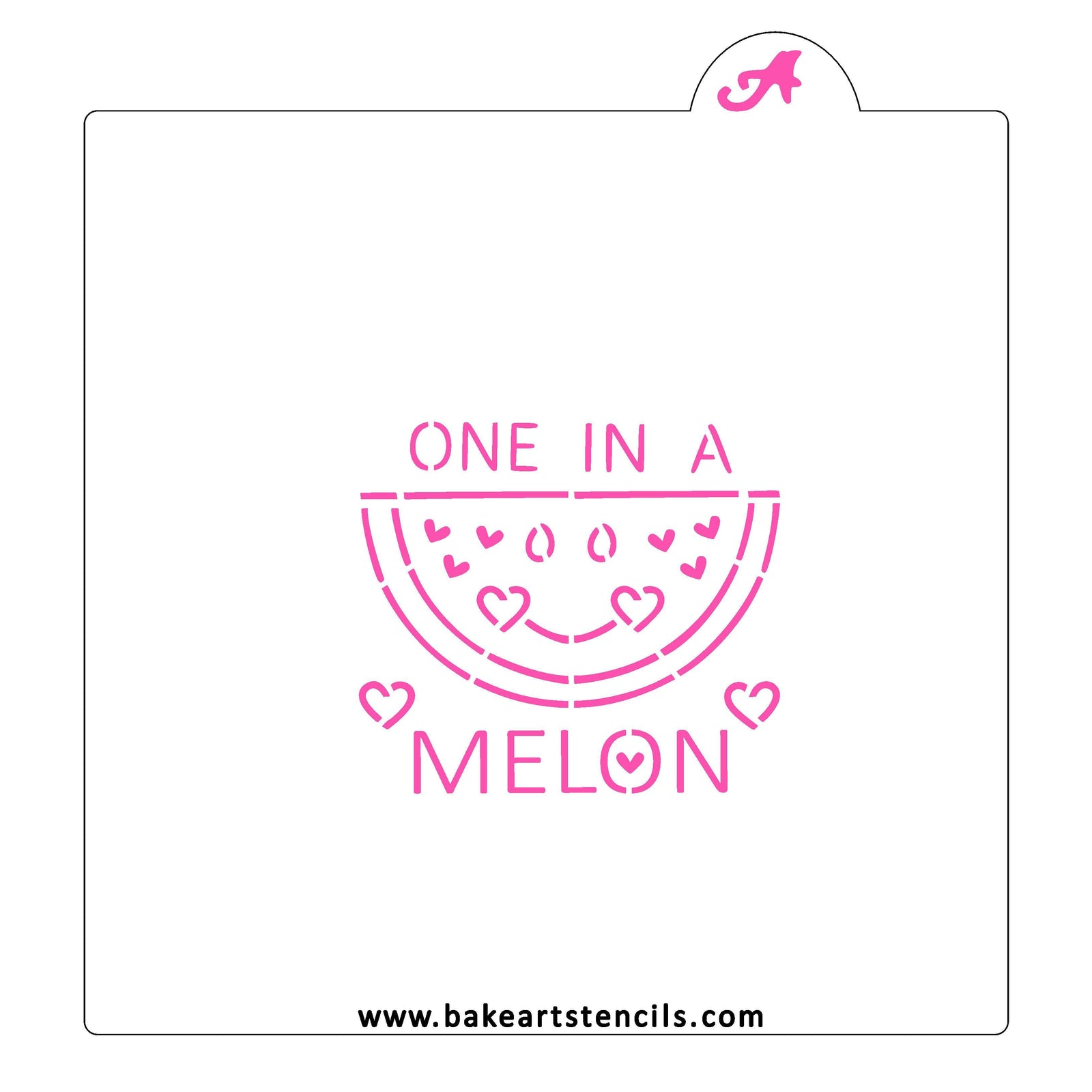 One in a Melon PYO Cookie Stencil bakeartstencil