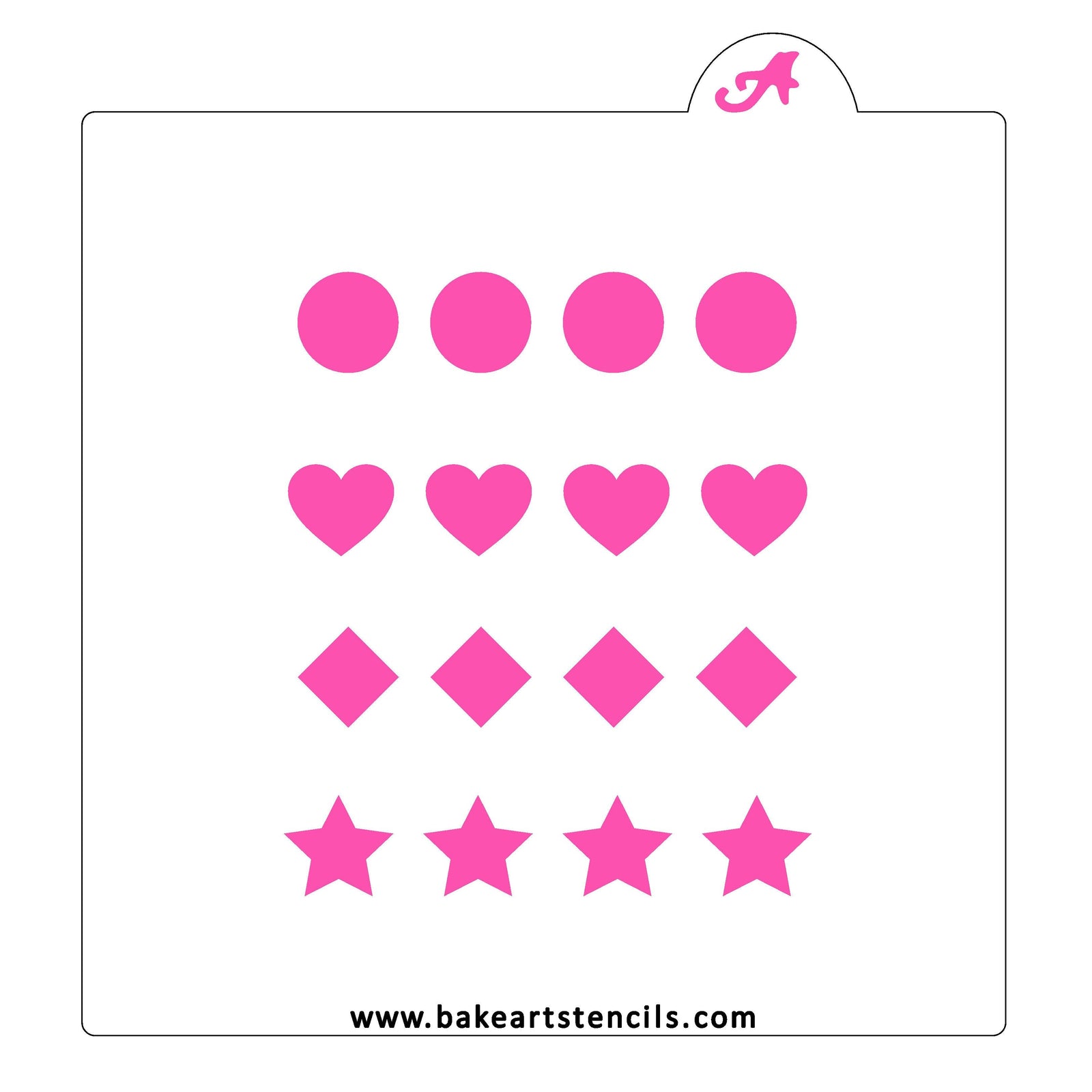 Paint Palette PYO Stencil bakeartstencil