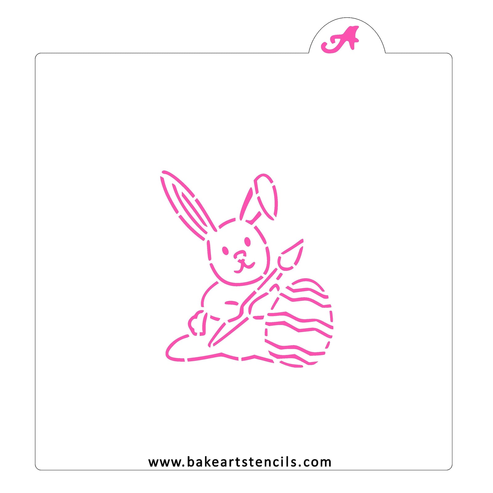 Painting Easter Bunny PYO Stencil bakeartstencil