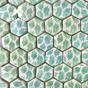 Palm Leaves Pattern Stencil bakeartstencil