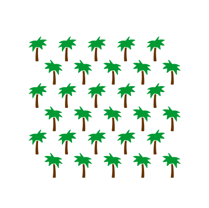 Palm Tree Cookie Stencil SET bakeartstencils