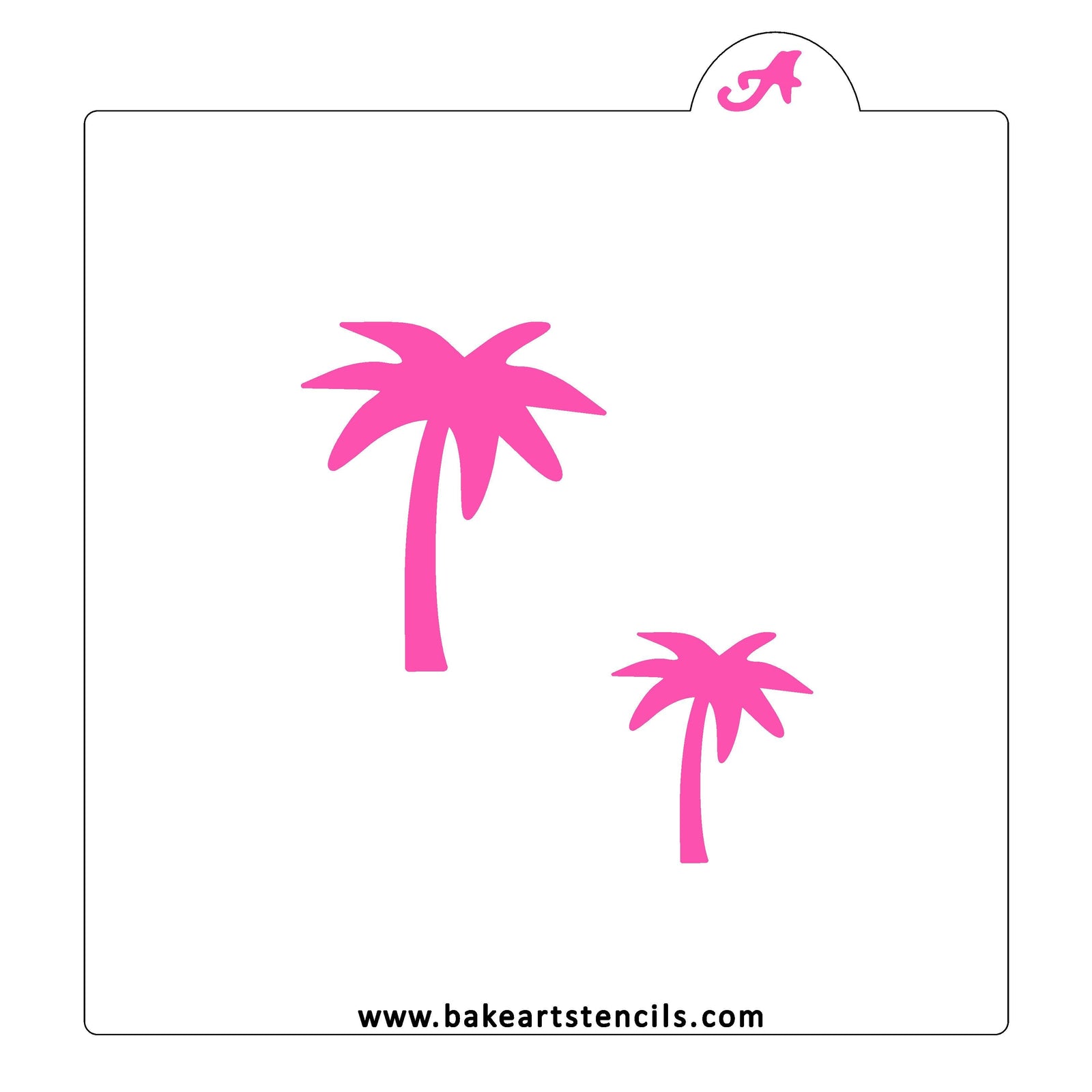 Palm Tree Cookie Stencil bakeartstencil