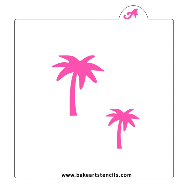 Palm Tree Cookie Stencil - bakeartstencils