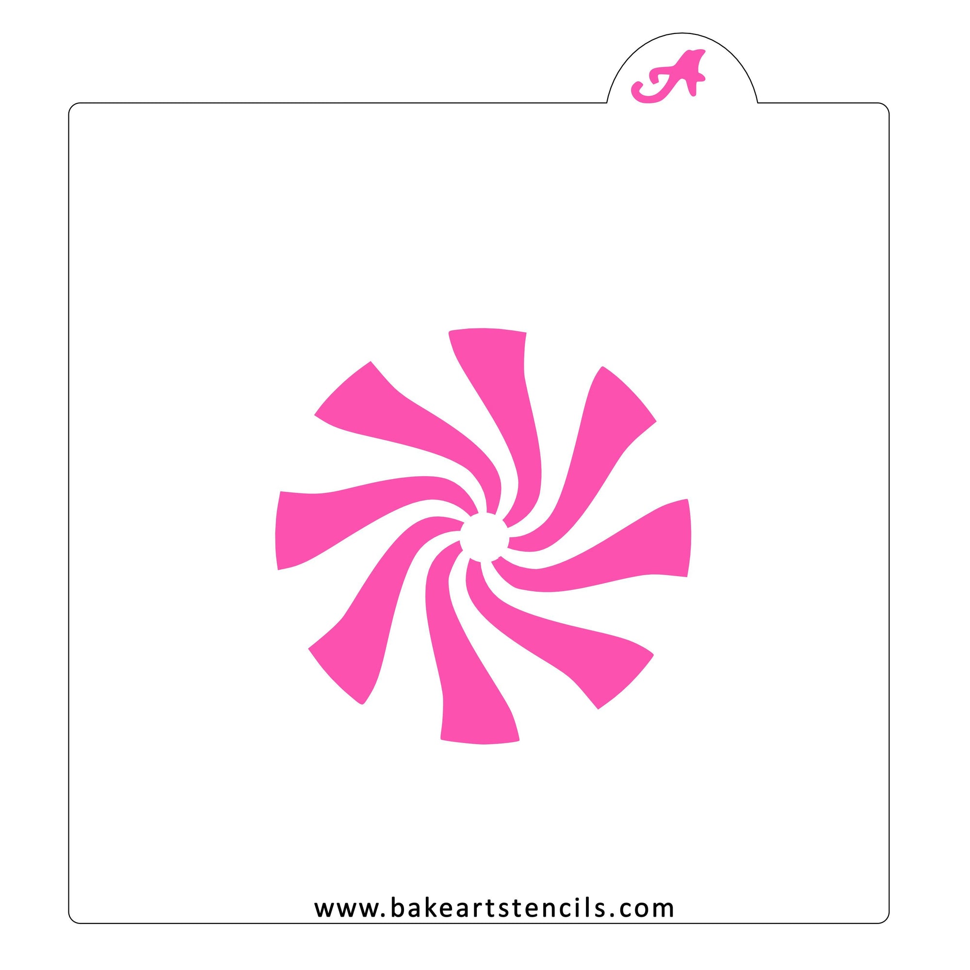 peppermint-candy-cookie-stencil-bakeartstencils for Free Printable Peppermint Candy Template Peppermint Candy Cookie Stencil - bakeartstencils for Free Printable Peppermint Candy Template