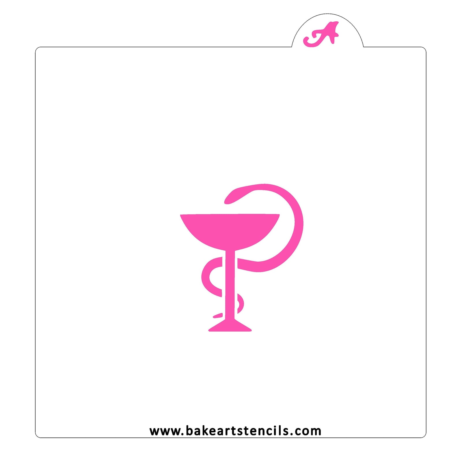 Pharmacy Symbol Cookie Stencil bakeartstencil