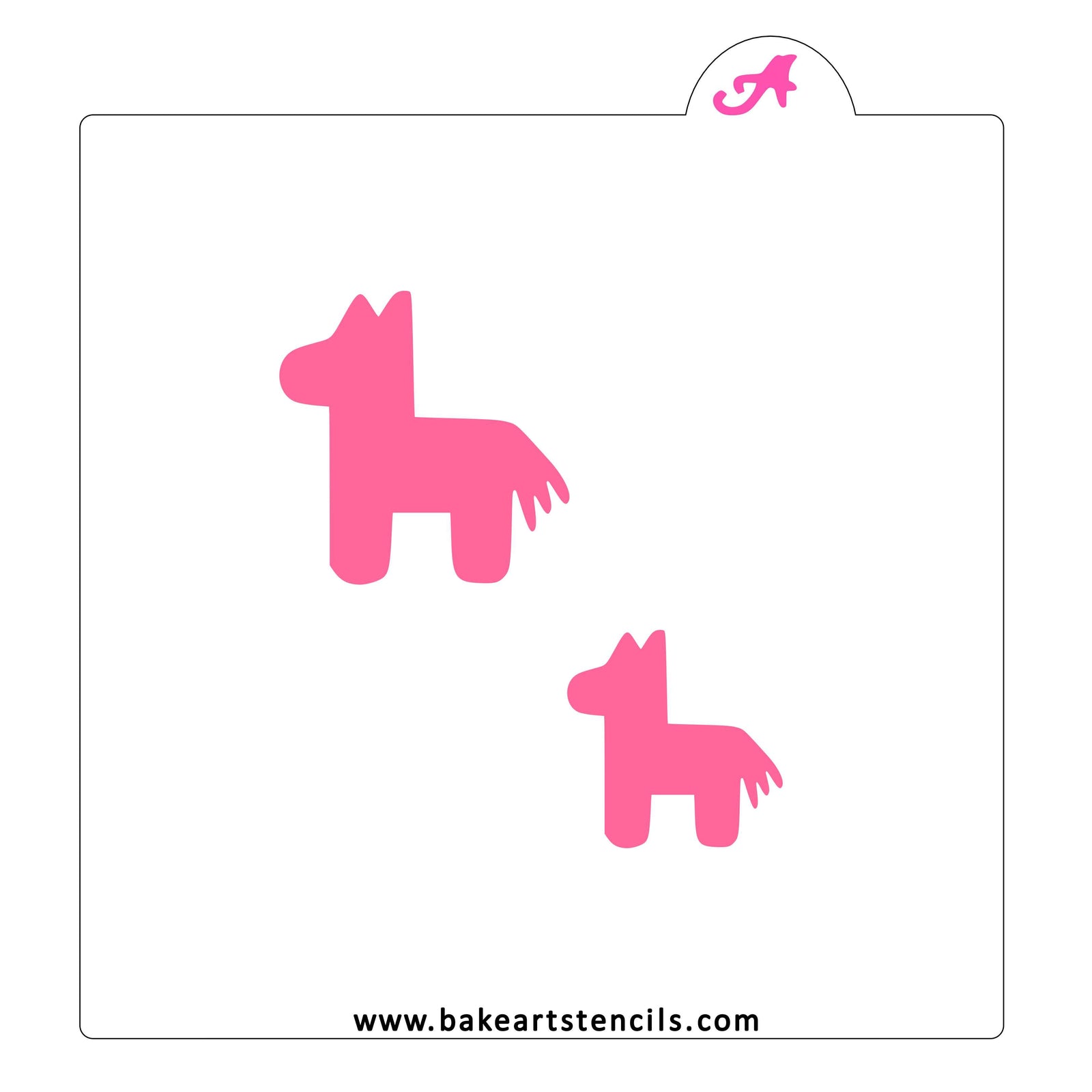 Pinata Cookie Stencil bakeartstencil