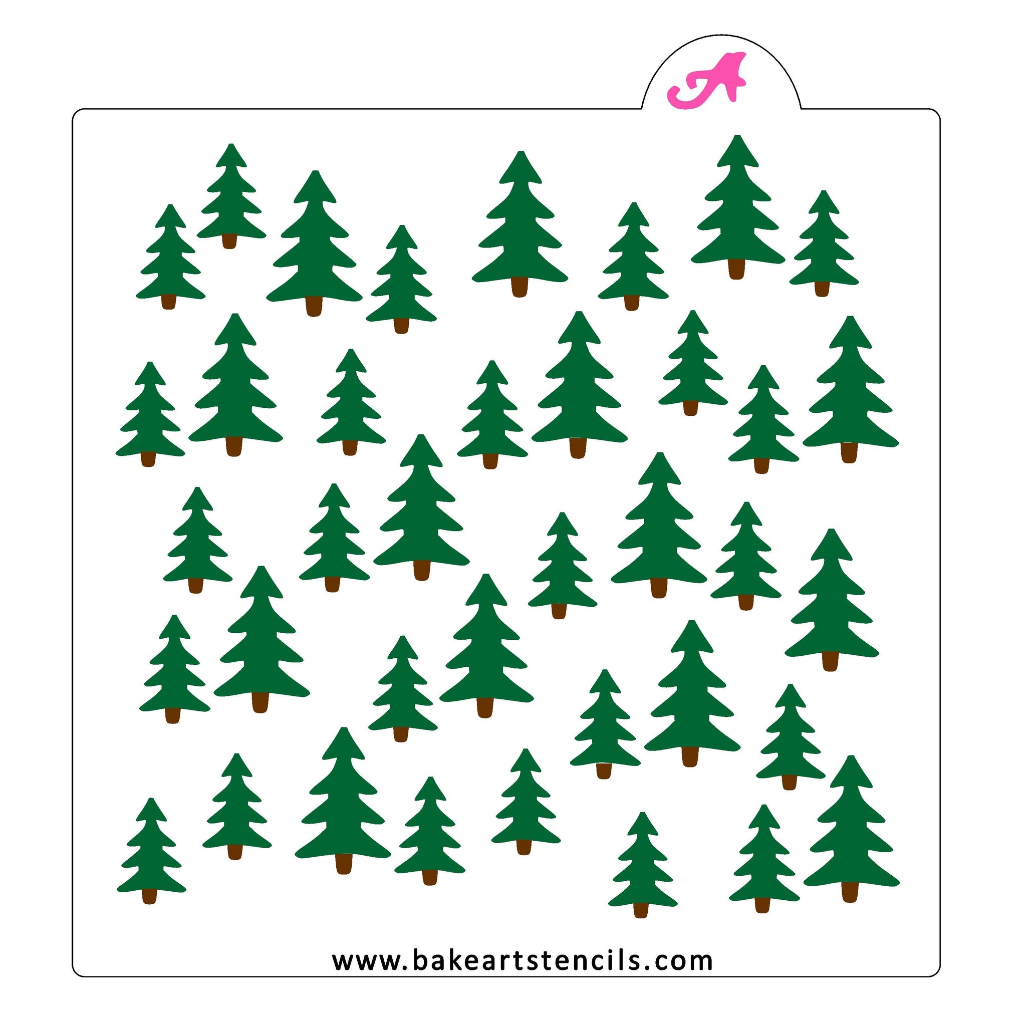 Pine Tree Stencil Printable