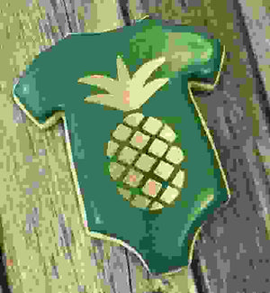 Pineapple Cookie Stencil bakeartstencil