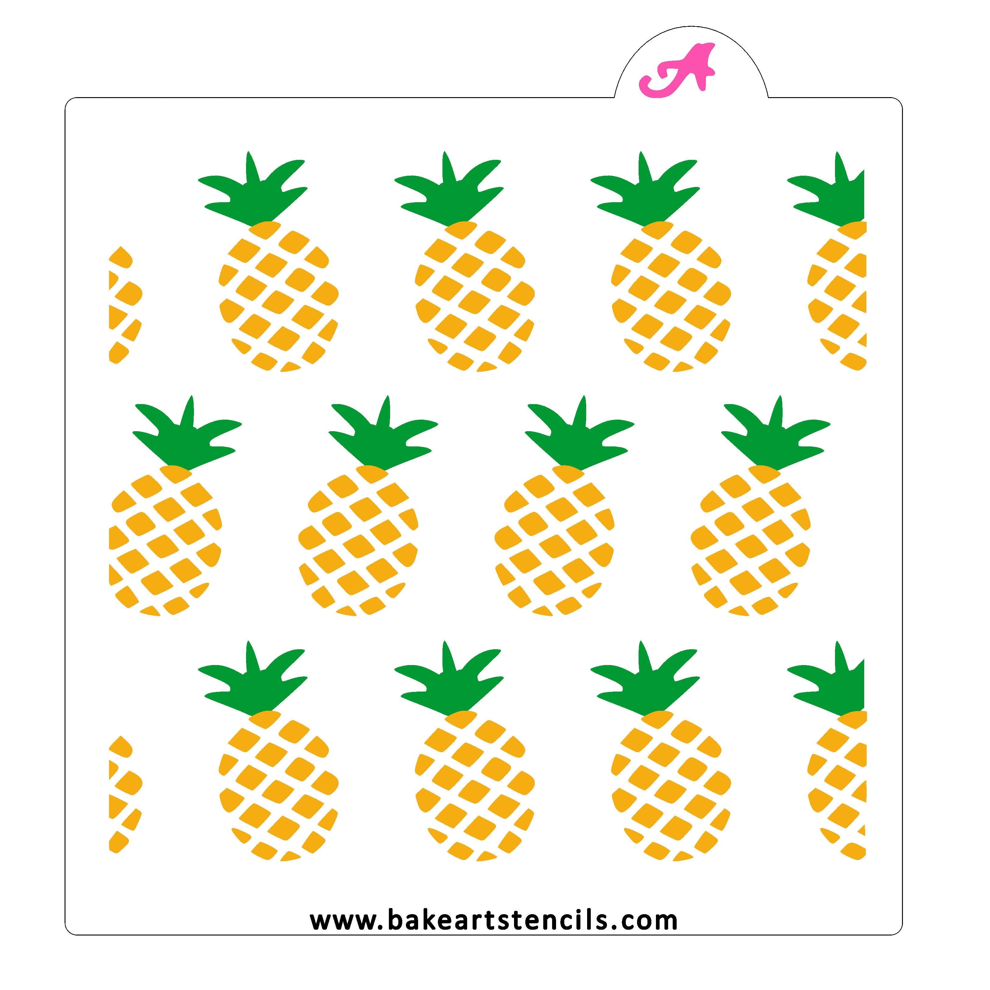Pineapple Stencil Print Out