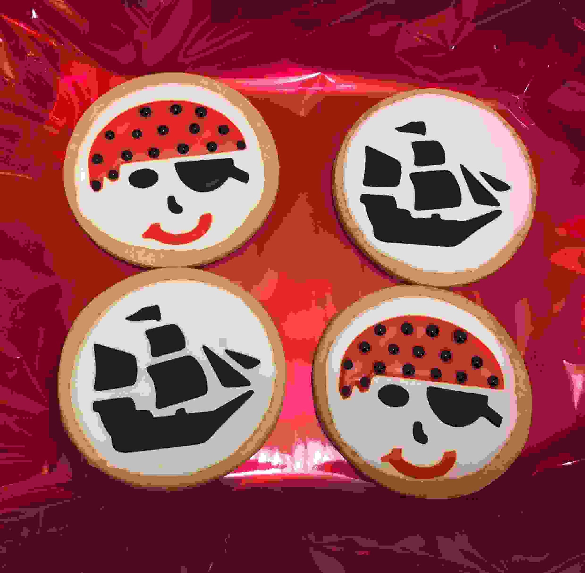 Pirate Ship Cookie Stencil bakeartstencil