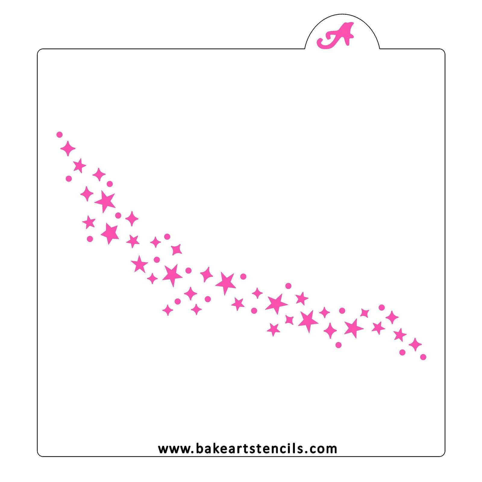 Pixie Dust Cookie Stencil bakeartstencil