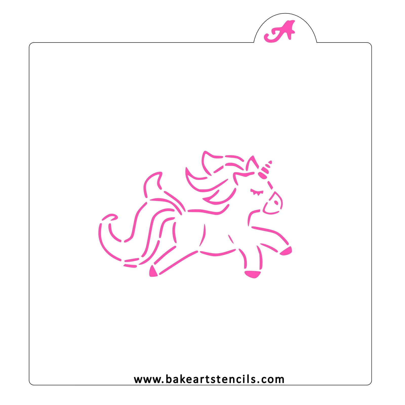 Pretty Unicorn PYO Stencil bakeartstencils