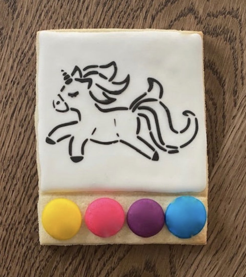Pretty Unicorn PYO Stencil bakeartstencils