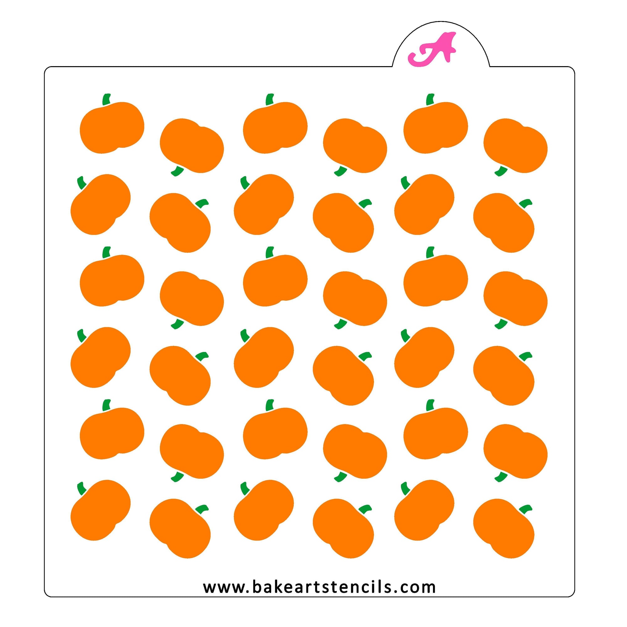 Pumpkin Pattern Stencil Set bakeartstencil