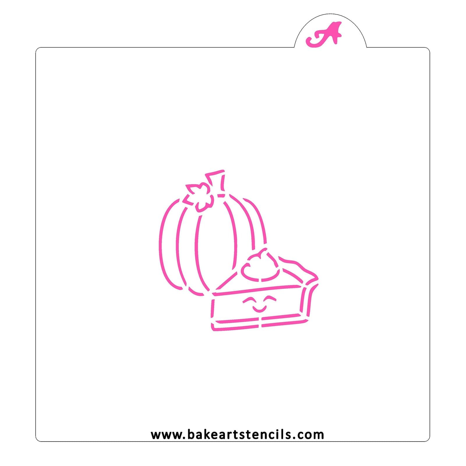 Pumpkin Pie PYO Stencil bakeartstencil