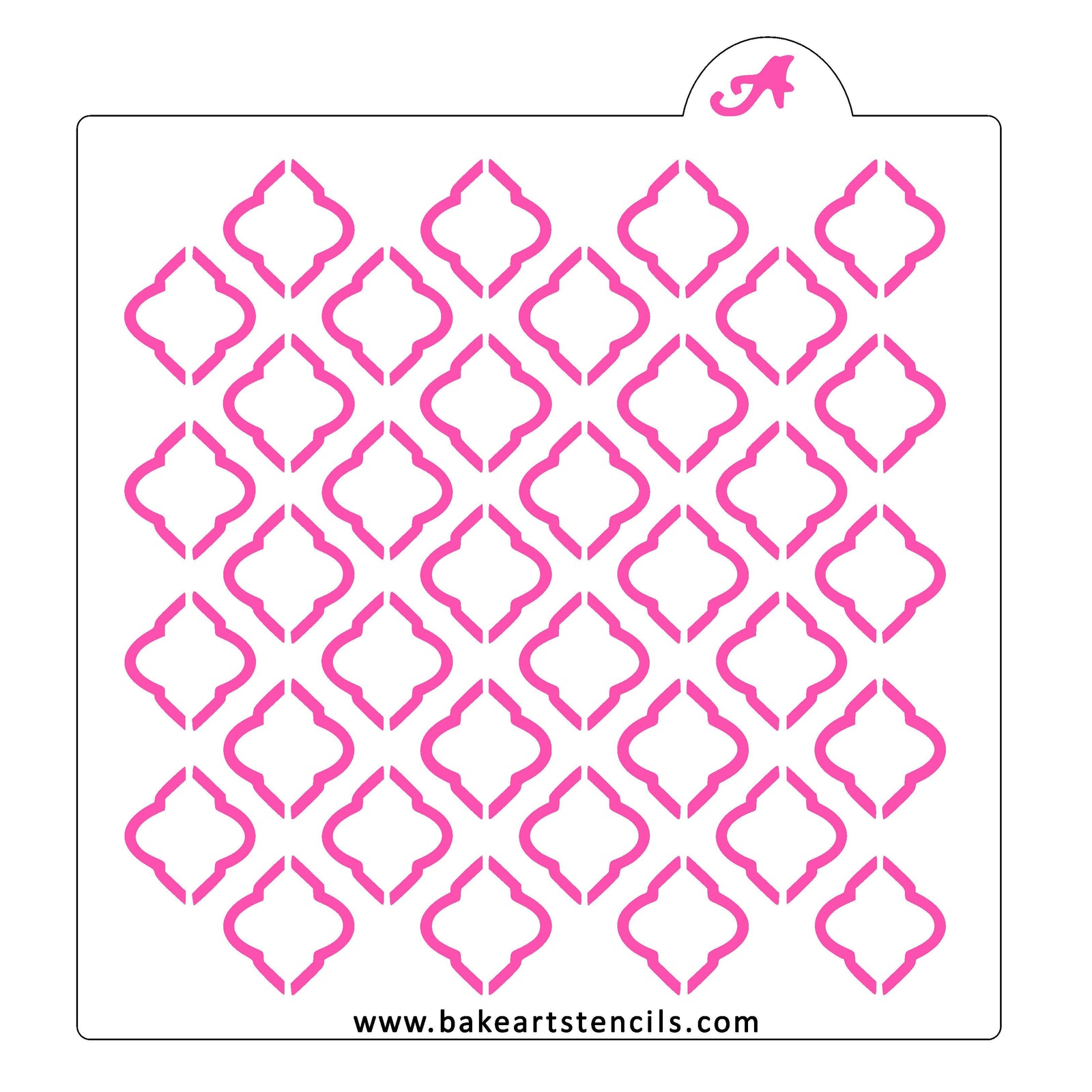 Quatrefoil Large Pattern Stencil bakeartstencil
