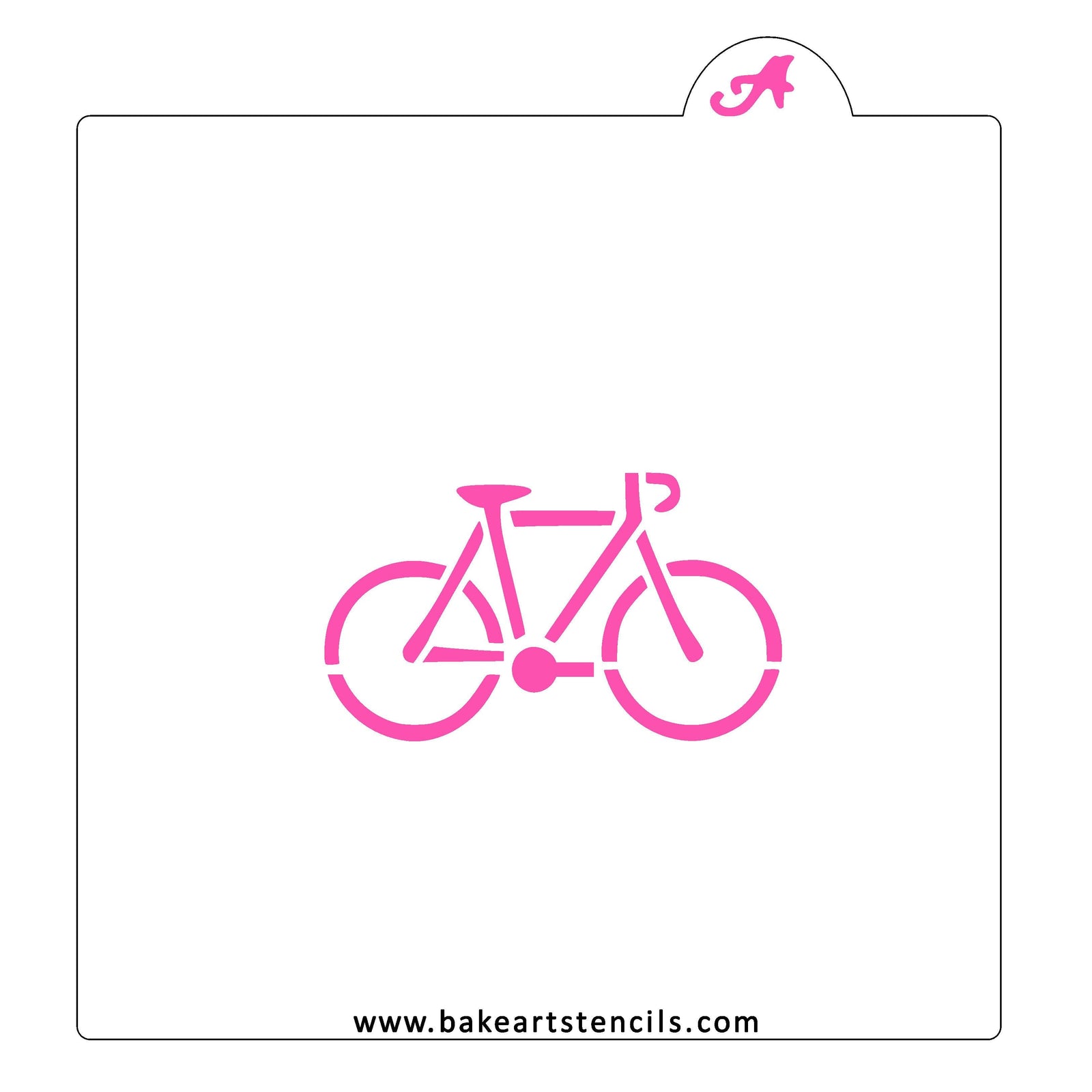 Racing Bike Cookie Stencil bakeartstencil