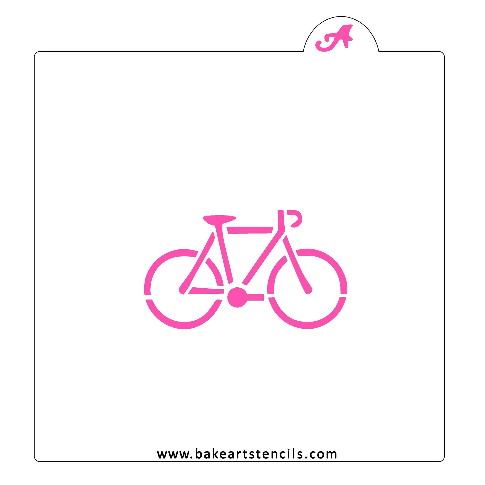 Racing Bike Cookie Stencil bakeartstencil