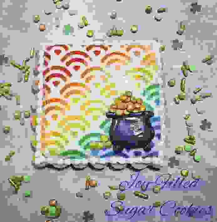 Rainbow Pattern Cookie Stencil - bakeartstencils