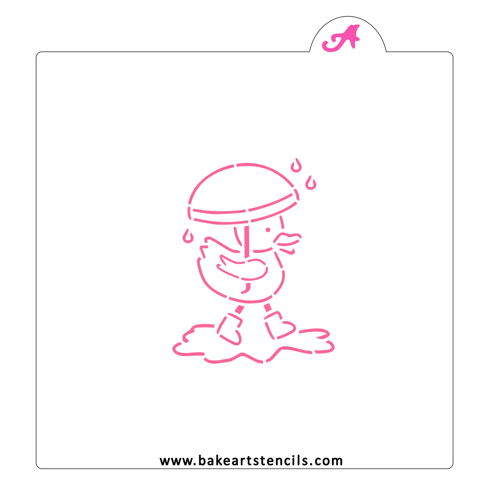 Rainy Day Duck PYO Stencil bakeartstencil