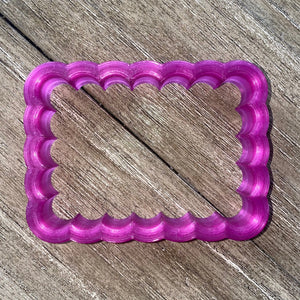 Rectangle Scalloped Cookie Cutter bakeartstencil