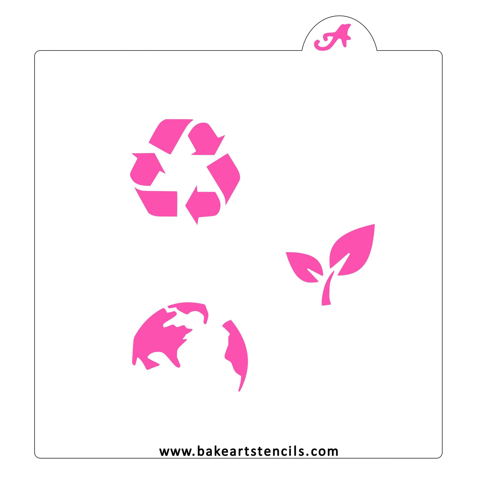 Recycle Oreo Stencil Set bakeartstencil