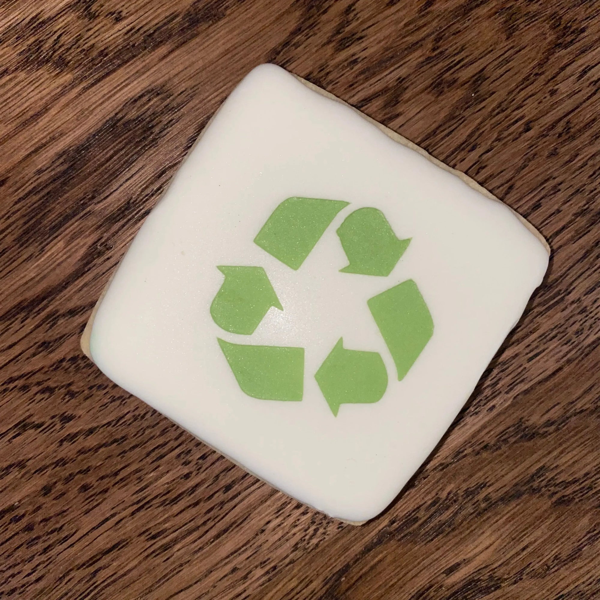 Recycle Symbol Cookie Stencil bakeartstencil