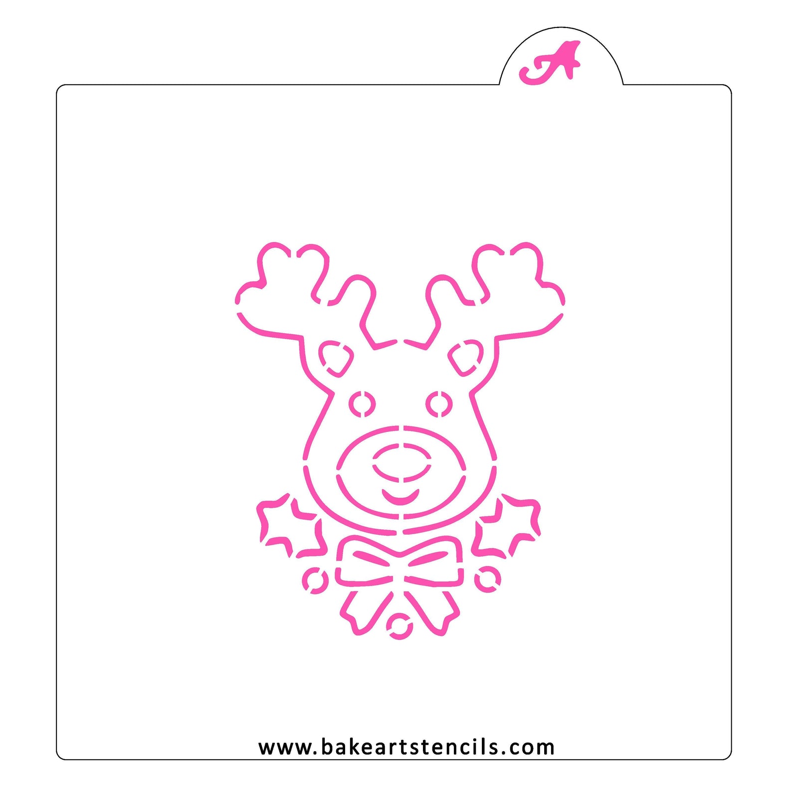 Reindeer PYO Cookie Stencil bakeartstencil