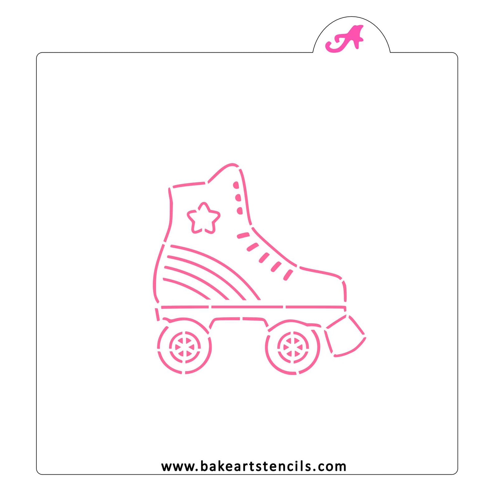 Roller Skates PYO Stencil bakeartstencil