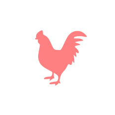 Rooster Macaron Stencil bakeartstencil