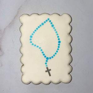 Rosary Beads Cookie Stencil bakeartstencil