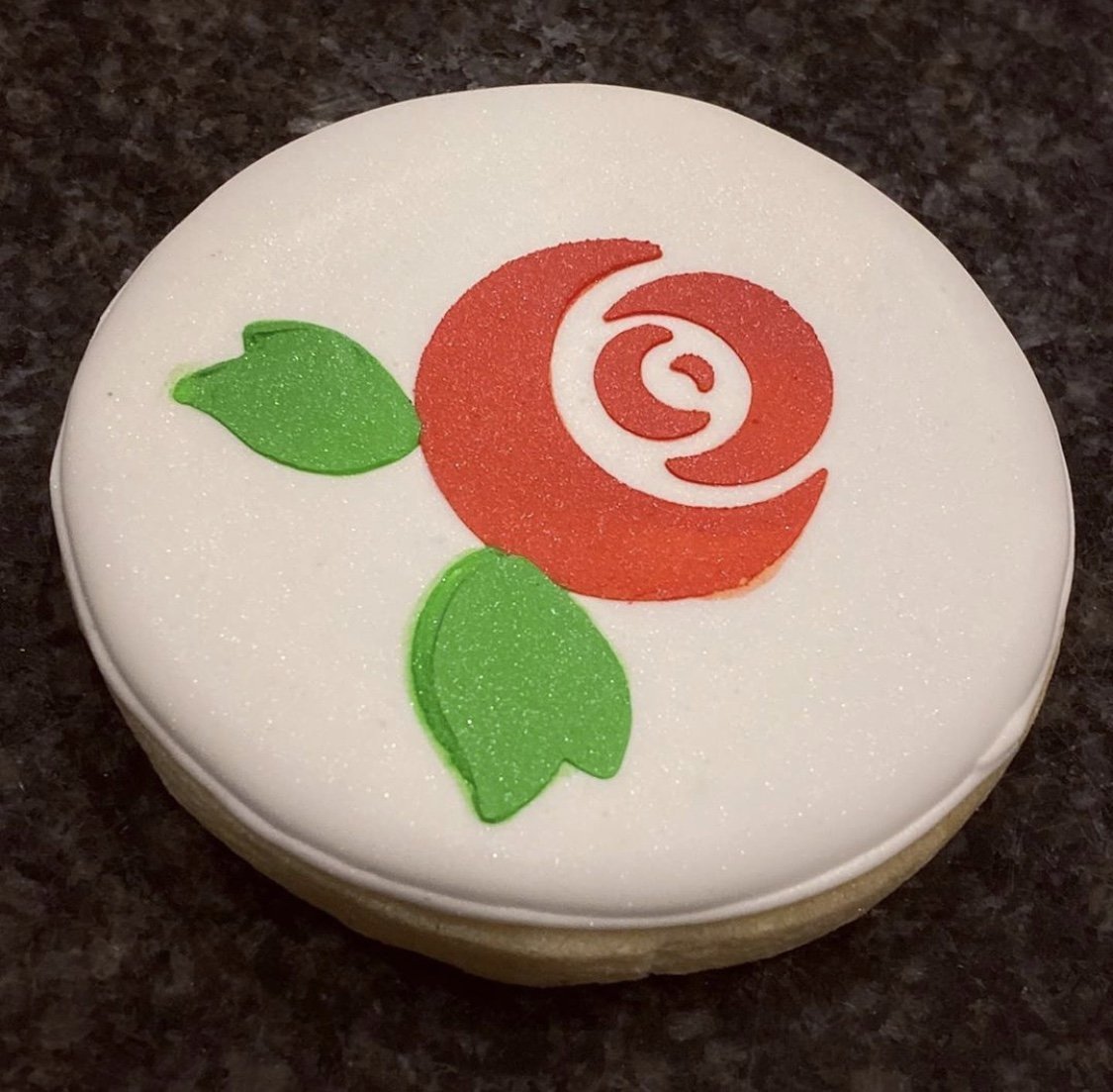 Rose Flower Cookie Stencil bakeartstencil