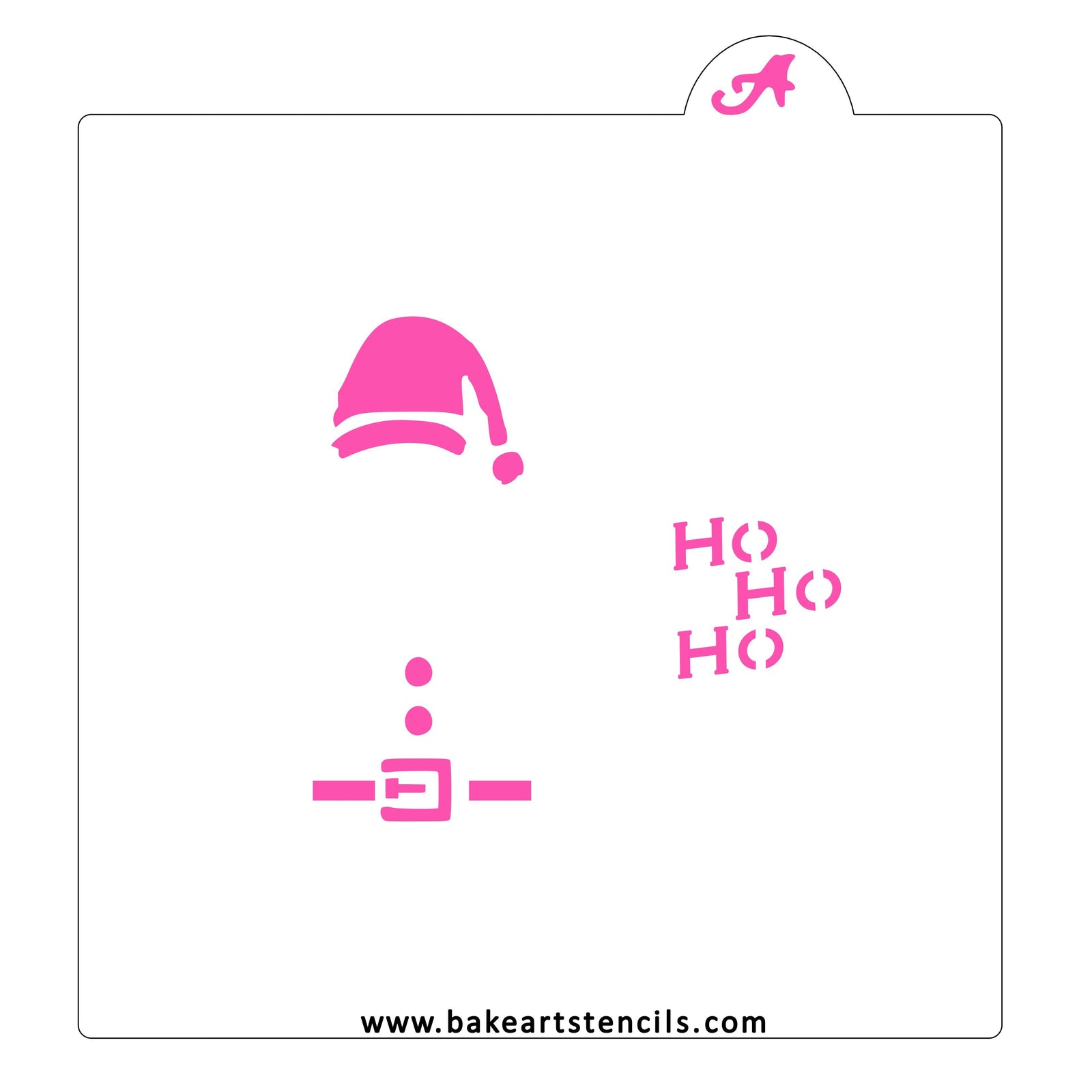 Santa Oreo Stencil Set bakeartstencils