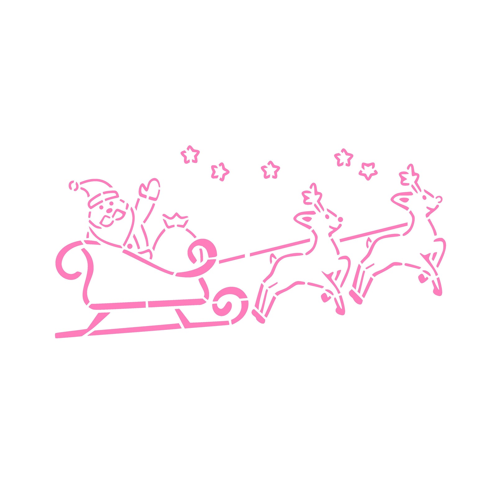 Santa's Coming to Town PYO Stencil Set bakeartstencil