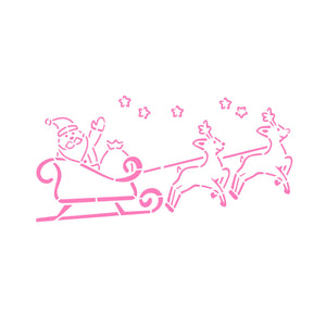 Santa's Coming to Town PYO Stencil Set bakeartstencil