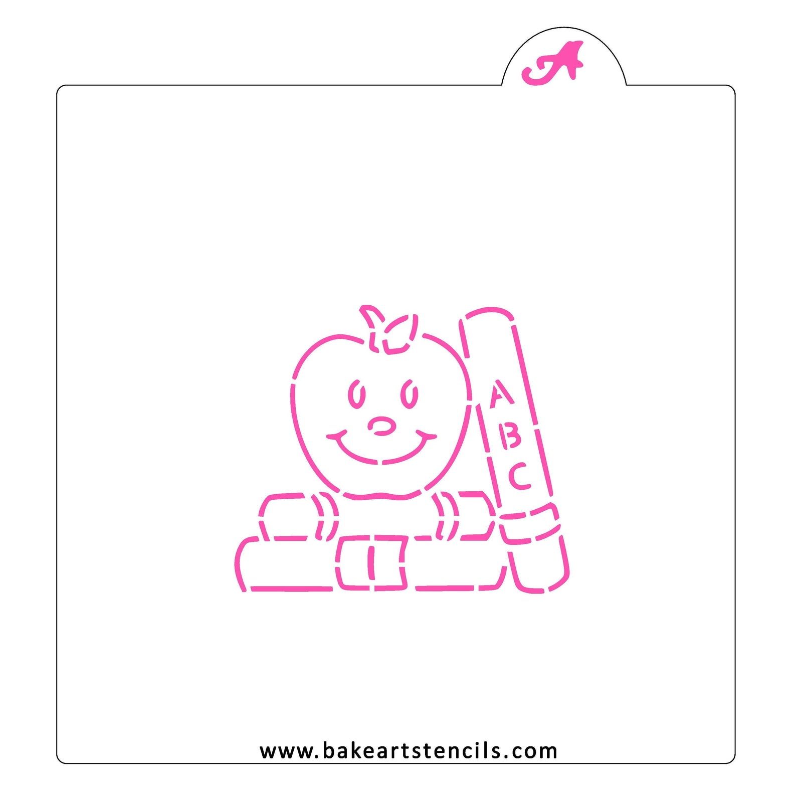 School Set PYO Cookie Stencil bakeartstencil