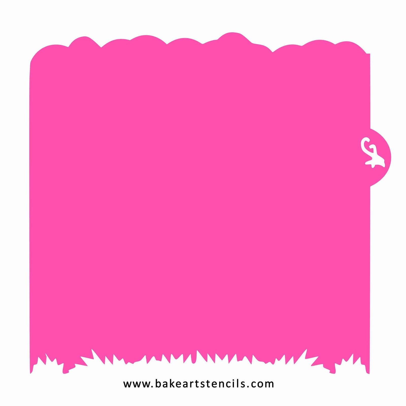 Short Grass & Clouds Stencil Edger bakeartstencil