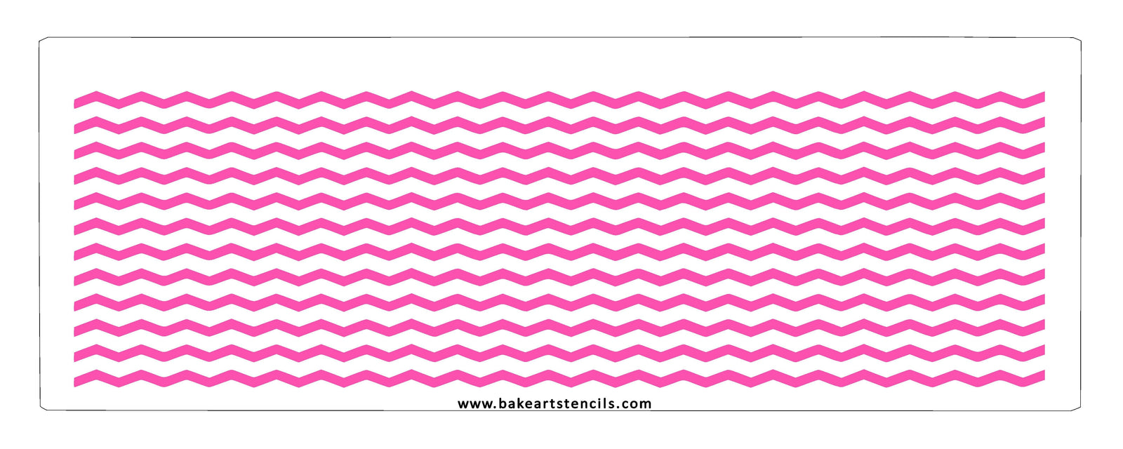 Skinny Chevron Cake Stencil bakeartstencil