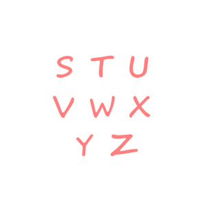 Small A - Z Upper Case Letters Cookie Stencil bakeartstencil