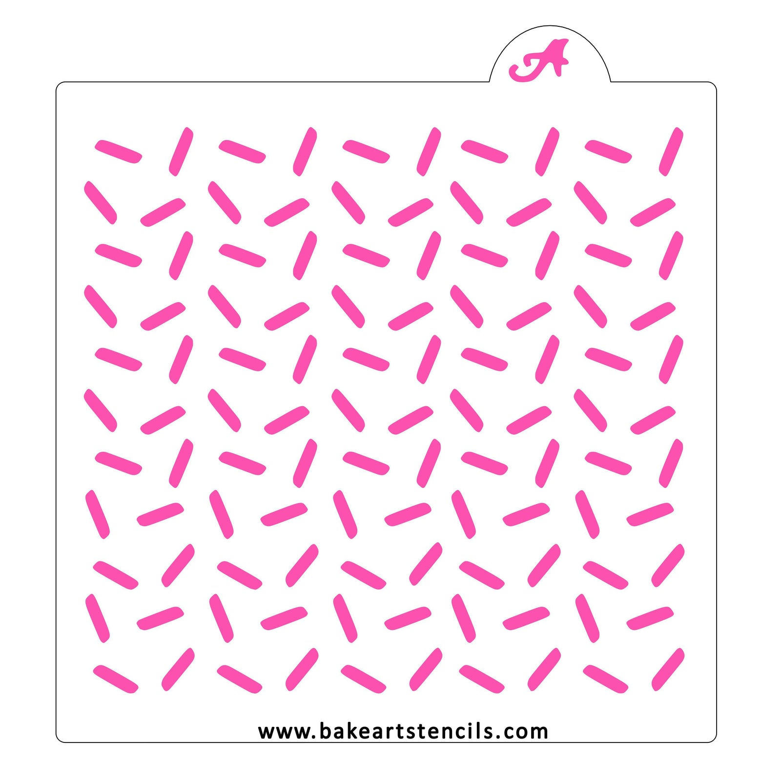 Small Sprinkles Pattern Stencil bakeartstencil