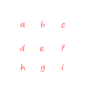 Small a - z  Lower Case Letters Set bakeartstencils