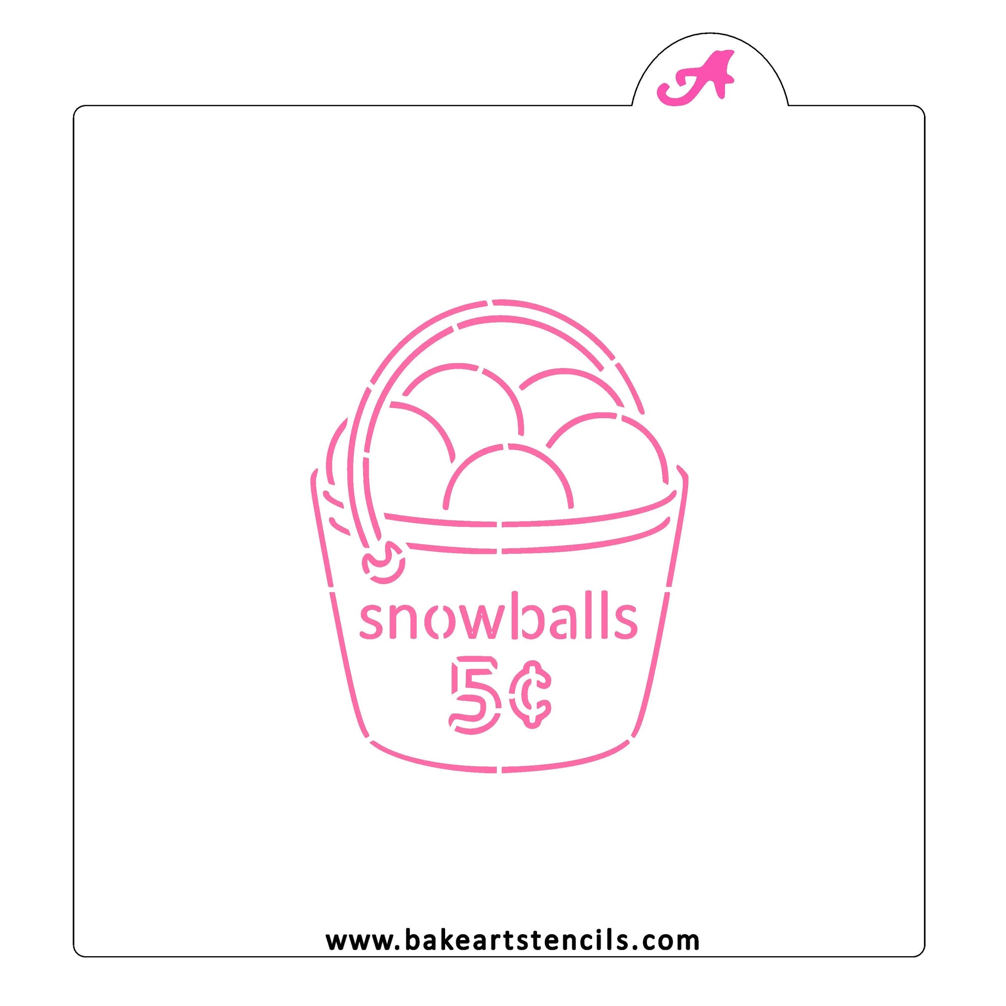 Snowballs PYO bakeartstencil