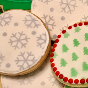 Snowflake Pattern Cookie Stencil bakeartstencil