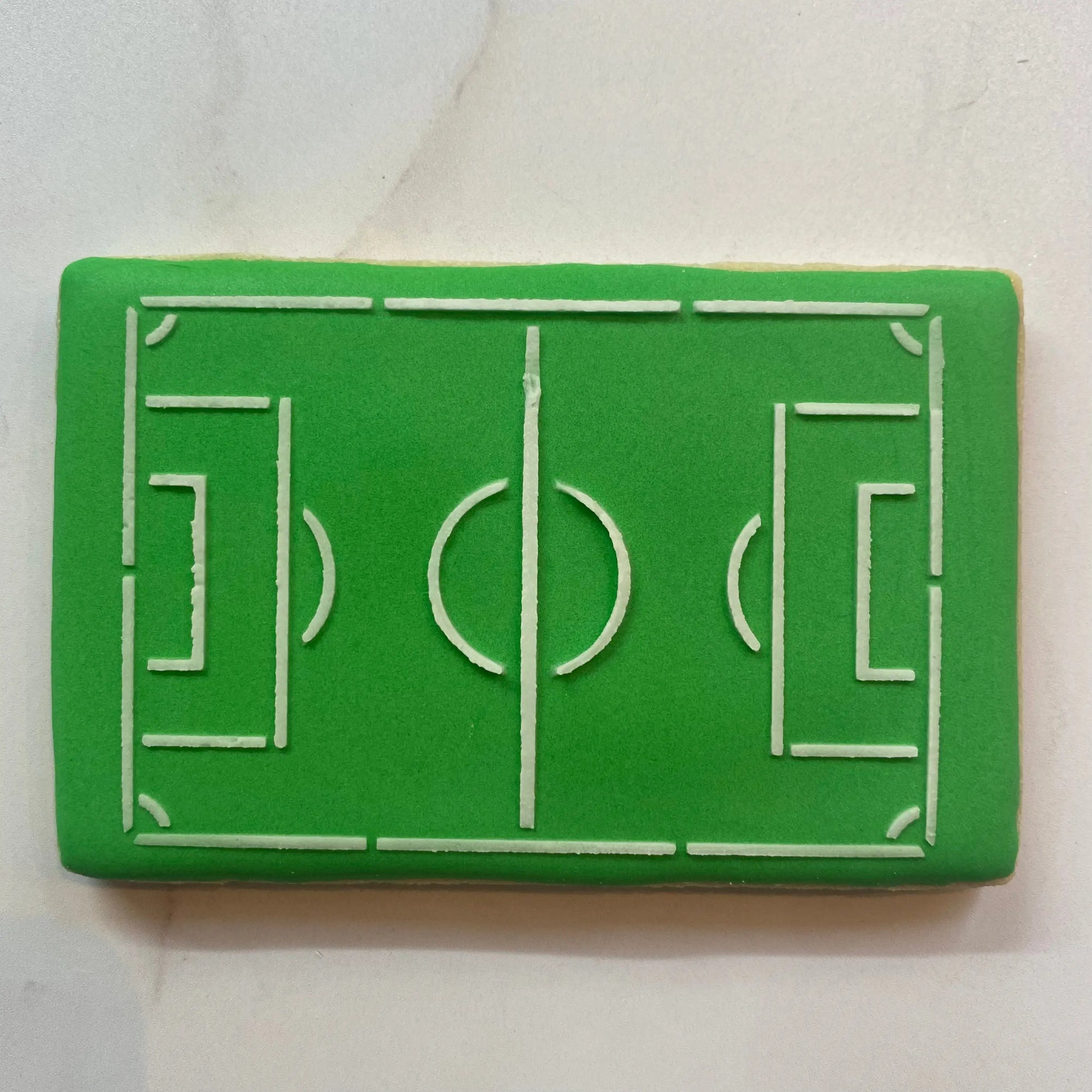 Soccer Field Cookie Stencil bakeartstencil