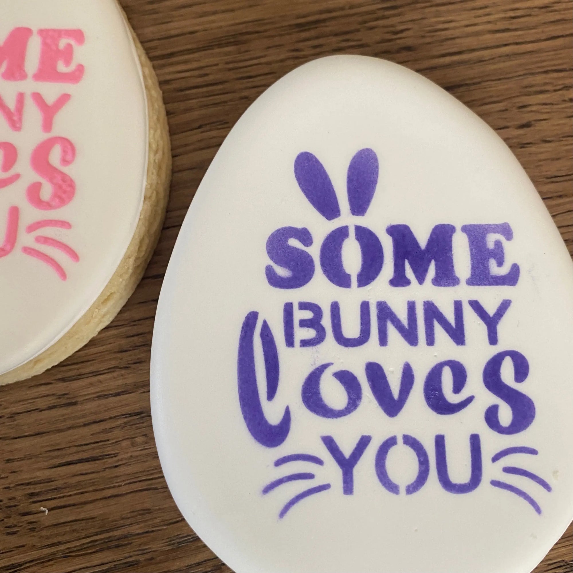 Some Bunny Loves You Cookie Stencil bakeartstencil