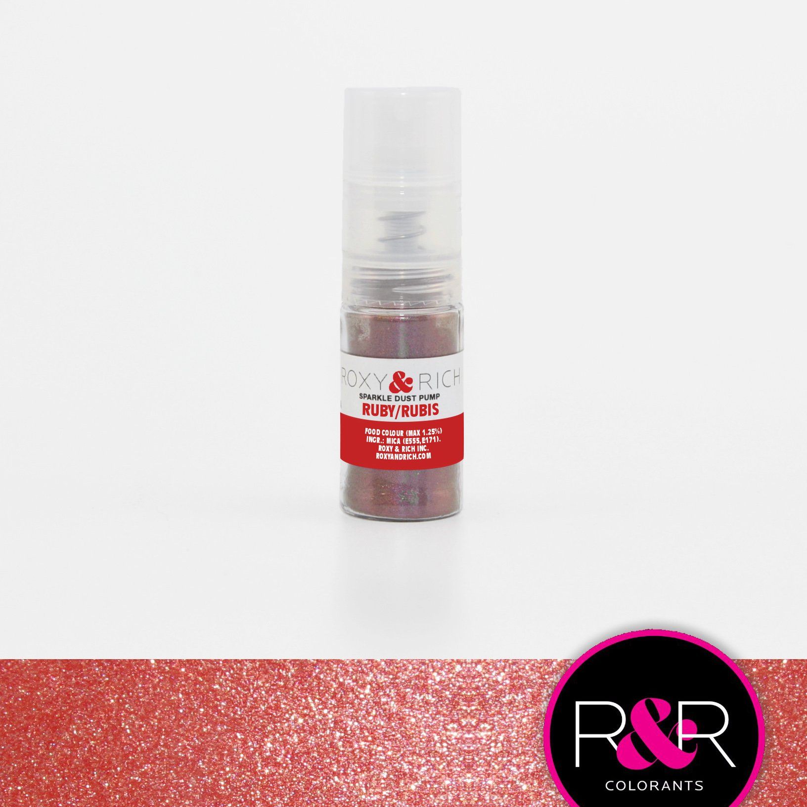 Sparkle Dust Pump - Ruby bakeartstencil