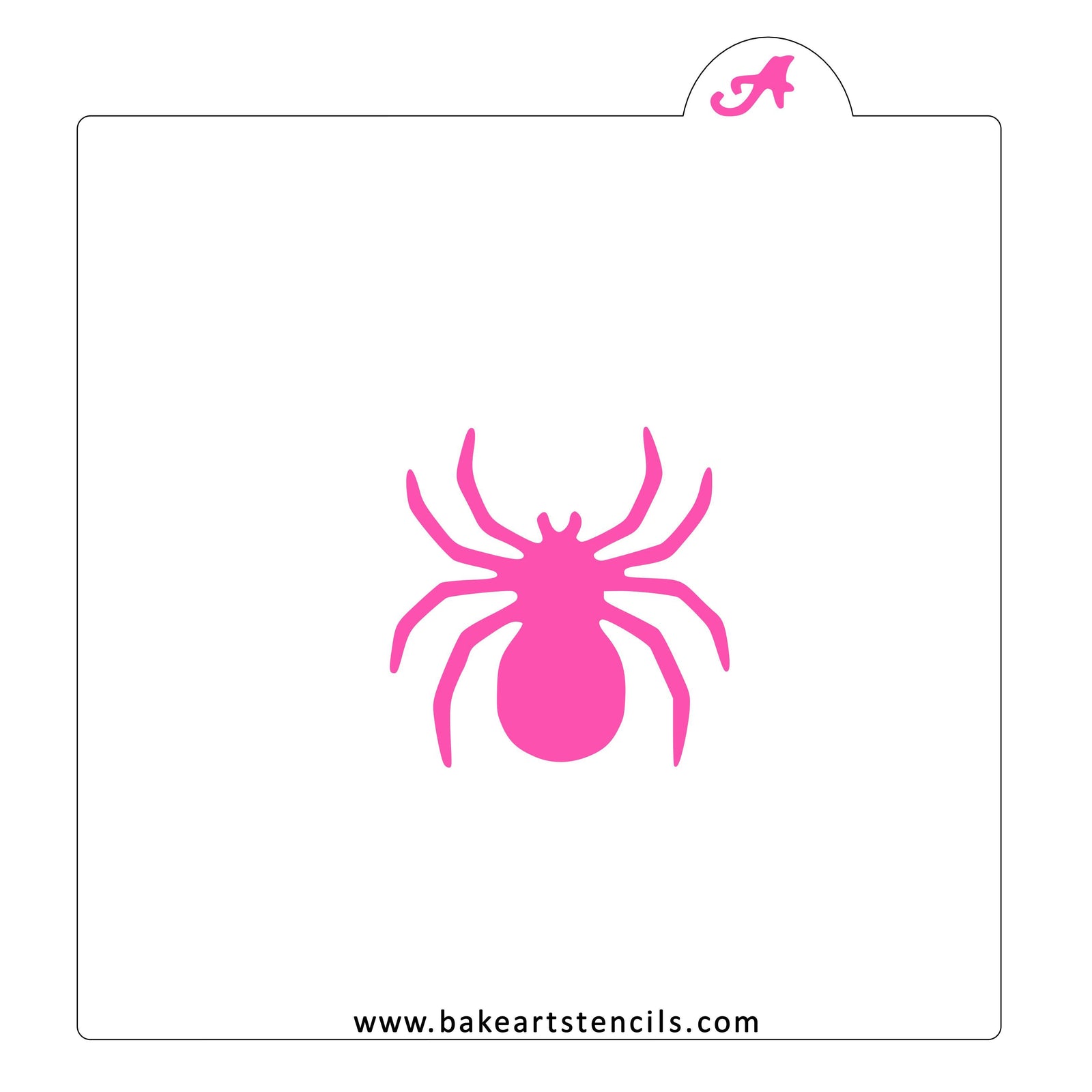 Spider Cookie Stencil bakeartstencil